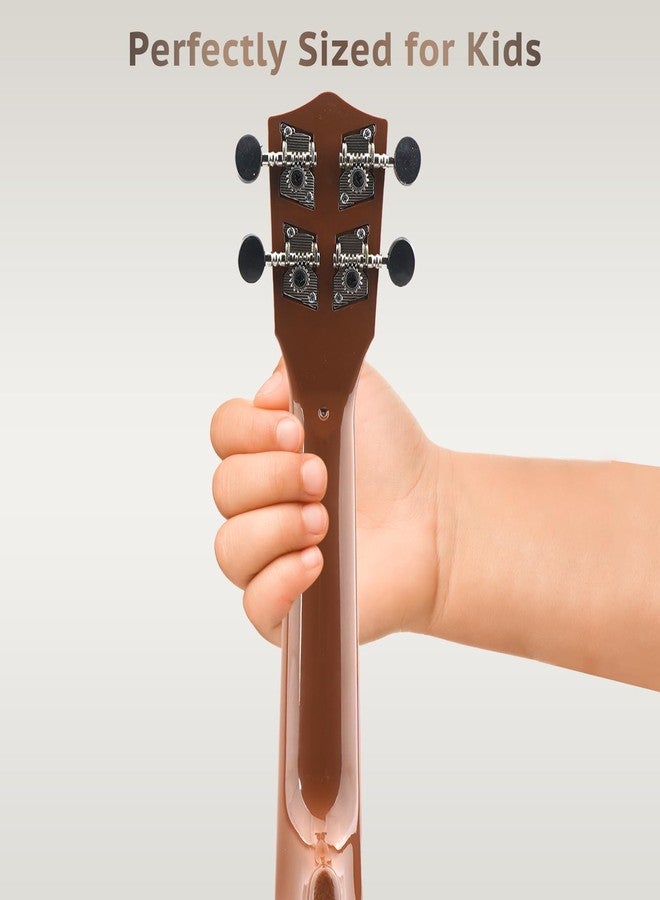 Raimy Kids Guitar Ukulele - 21in Ukulele Guitar Toys for Kids Ages 3 4 5 6 7+ Year Old Boys Girls Simulated Sound Quality Music Instruments Learning Education (Mahogany) - Image 5